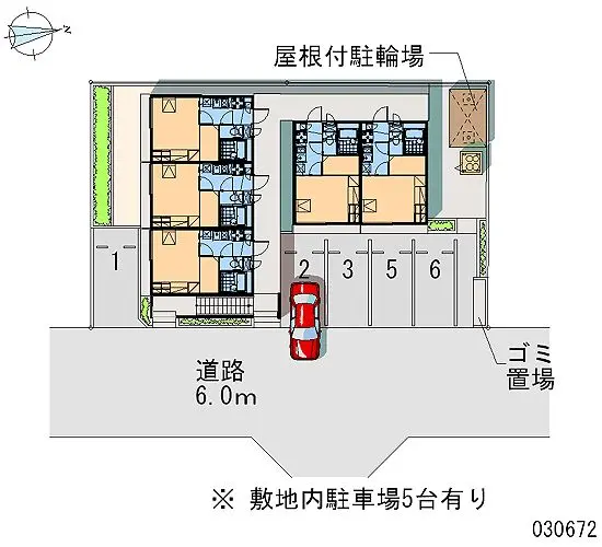 ★手数料０円★坂戸市伊豆の山町　月極駐車場（LP）